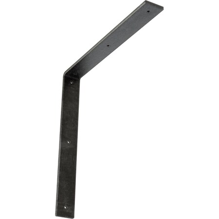 Ekena Millwork Hamilton Steel Bracket, Antiqued Silver 2"W x 16"D x 16"H BKTM02X16X16HAASV